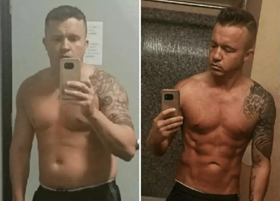 Antes e depois — Diego